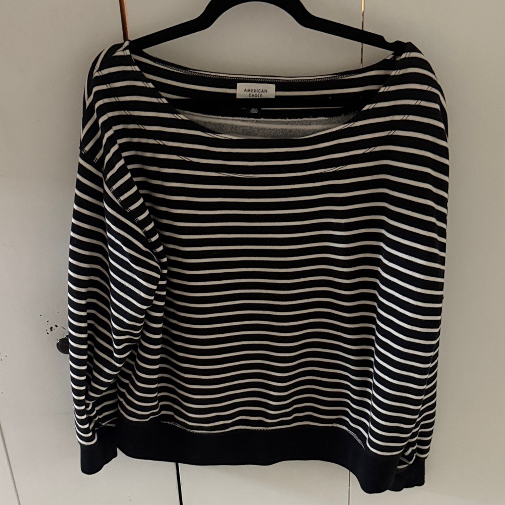Black and White Striped Sweater